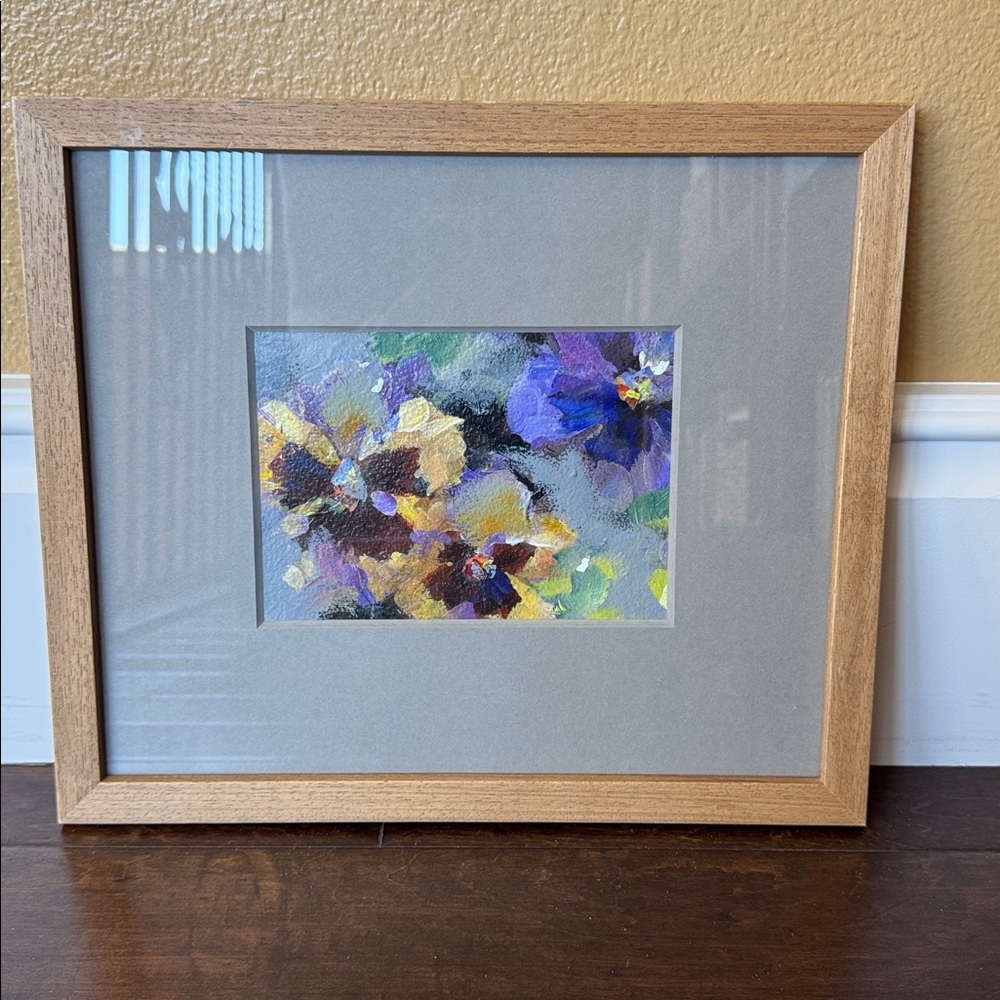 Framed Floral “Pansy”